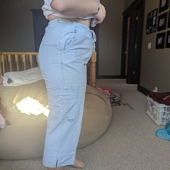 Lauren Denim Co. Capris size 12 light blue - Picture 8 of 10